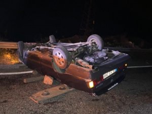 Otomobil takla attı: 2 yaralı