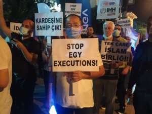 Mısır Başkonsolosluğu önünde idam karşıtı protesto
