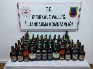 Kırıkkale’de 69 litre kaçak içki ele geçirildi