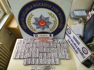 Tekirdağ’da 4 bin uyuşturucu hap ele geçirildi: 1 kişi tutuklandı