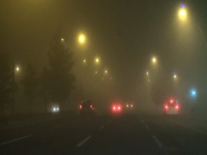 Diyarbakır’da yoğun sis gecede devam etti