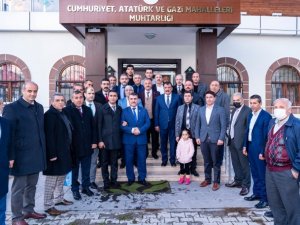 Başkan Gürkan, Malatya Muhtarlar Derneği’ni ziyaret etti