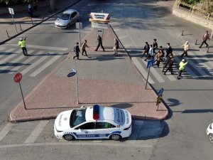 Konya’da yaya öncelikli trafik denetimi