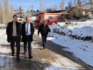 Başkan Akın kar yağışından etkilenen mahalleleri ziyaret etti