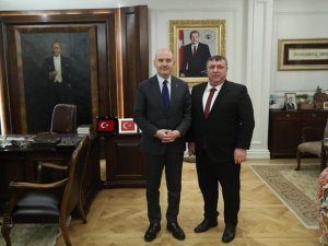 Başkan Alp İçişleri Bakanı Süleyman Soylu’yu ziyaret etti