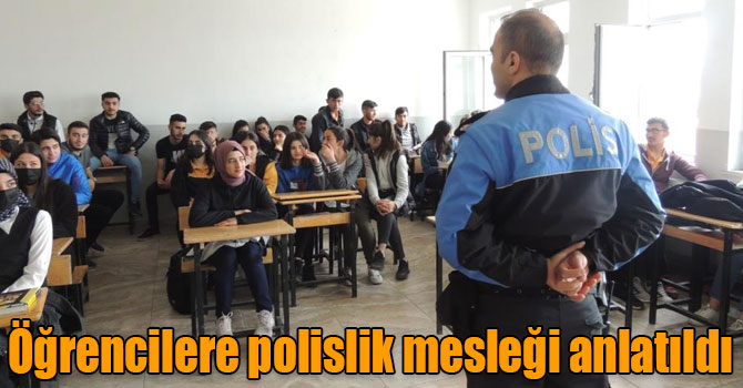 Öğrencilere polislik mesleği anlatıldı