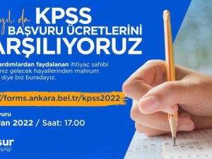Ankara Büyükşehir Belediyesinden KPSS başvuru ücreti desteği