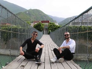 Türkiye’nin ilk turnikeli asma köprüsü Artvin’de