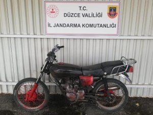 Çalınan motosikleti Jandarma buldu