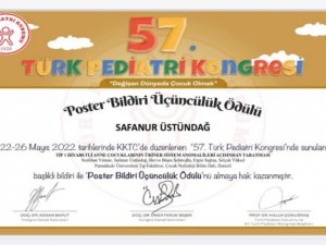 PAÜ Çocuk Nefroloji Bilim Dalı 57. Türk Pediatri Kongresinde büyük başarı