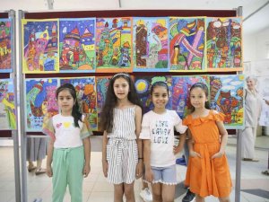 Aydın Büyükşehir Belediyesi Kültür Merkezleri kursiyerleri resim sergisi açtı