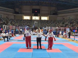 Karatay Belediyesporlu kick boksçular altın madalyayla döndü