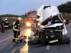 Samsun’da minibüs tırla çarpıştı: 1 ölü