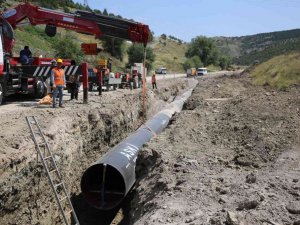 Büyük projede sona yaklaşıldı: “Mamak-Gölbaşı arası içme suyu hattı” projesinin 19 kilometresi tamamlandı