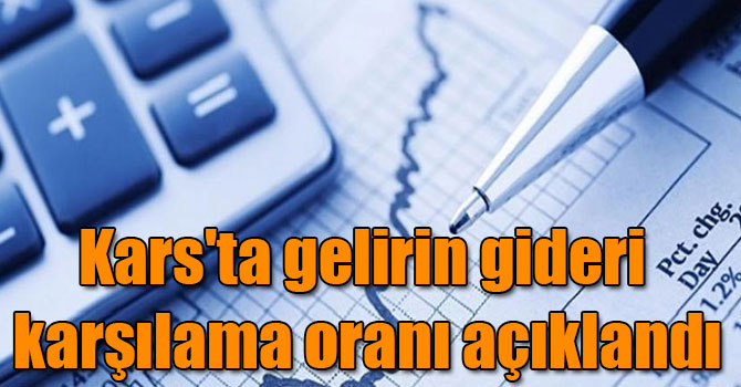 Kars'ta gelirin gideri karşılama oranı yüzde 20,73