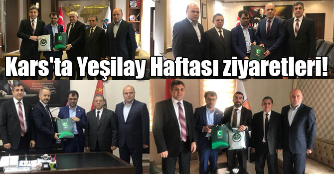 Kars'ta Yeşilay Haftası ziyaretleri!