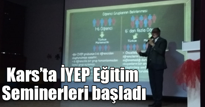 Kars’ta İYEP Eğitim Seminerleri başladı