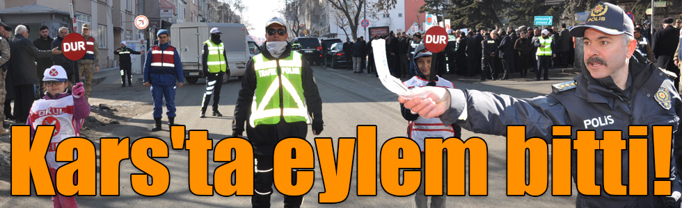 Kars'ta eylem bitti!