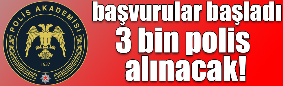 3 bin kadın polis alınacak!
