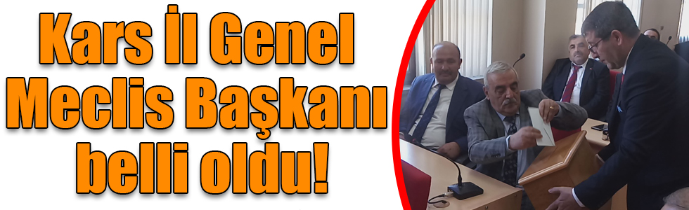 Kars İl Genel Meclis Başkanı Muzaffer Yağcı seçildi