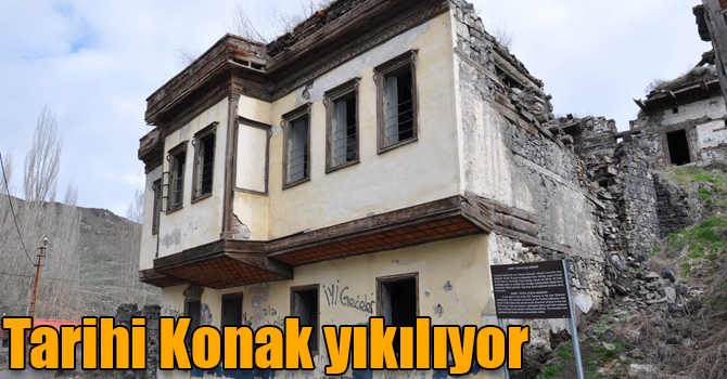 Tarihi Ahmet Tevfik Paşa Konağı yıkılıyor