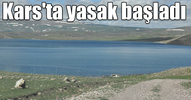 Kars'ta balık avı yasağı başladı