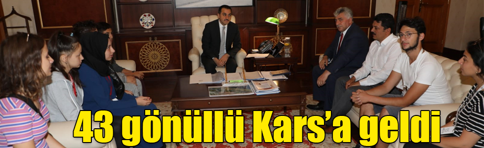 43 gönüllü “Biz Anadoluyuz” Projesiyle Kars’a geldi