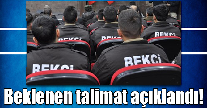 Bekçilik fiziki yeterlilik sınav talimatı yayınlandı!