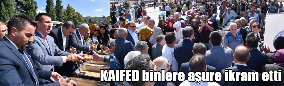 KAIFED binlere aşure ikram etti