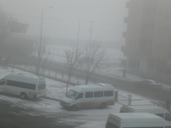 KARS'TA YOĞUN SİS