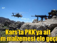 Kars’ta PKK’ya ait yaşam malzemesi ele geçirildi