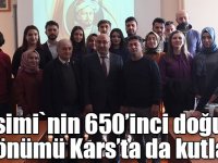 Nesimi`nin 650’inci doğum yıldönümü Kars’ta da kutlandı