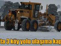 Kars’ta 3 köy yolu ulaşıma kapandı