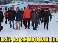 Kars Valisi Türker Öksüz, Kayak Merkezini inceledi