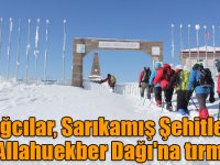 Dağcılar, Sarıkamış Şehitleri için Allahuekber Dağı'na tırmandı