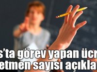 Kars’ta görev yapan ücretli öğretmen sayısı açıklandı!