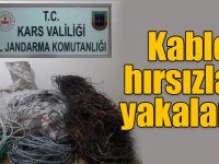 Kablo hırsızları yakalandı