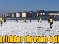 Kars 36 Spor Yakudiye Spor karşılaşması hazırlıklarını sürdürüyor