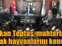 Başkan Toptaş, muhtarlarla sokak hayvanlarını konuştu
