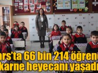 Kars’ta 66 bin 214 öğrenci karne heyecanı yaşadı