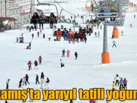 Cıbıltepe Kayak Merkezi'nde yarıyıl tatili yoğunluğu