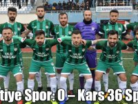 Yakutiye Spor: 0 – Kars 36 Spor: 0