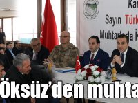 Kars Valisi Türker Öksüz Digor’da muhtarlarla bir araya geldi