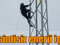 Kars'ta ekipler, kesintisiz enerji için kar ve soğukla mücadele ediyor