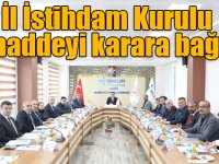 İl İstihdam Kurulu 12 maddeyi karara bağladı