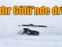 Donan Çıldır Gölü üzerinde otomobil sürüşü eğitimi