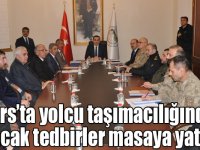 Kars’ta yolcu taşımacılığında alınacak tedbirler masaya yatırıldı