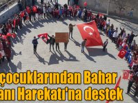 Kağızman'da köy çocuklarından Bahar Kalkanı Harekatı'na destek yürüyüşü