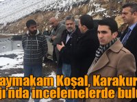 Kaymakam Koşal, Karakurt Barajı’nda incelemelerde bulundu
