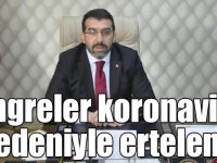 AK Parti Akyaka ve Arpaçay kongreleri koronavirüs nedeniyle ertelendi
